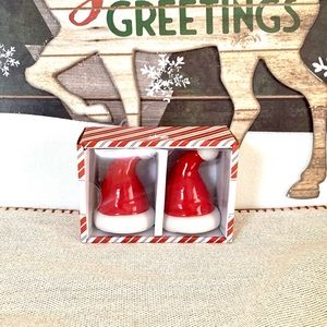 Santa Hats Salt & Pepper Shakers